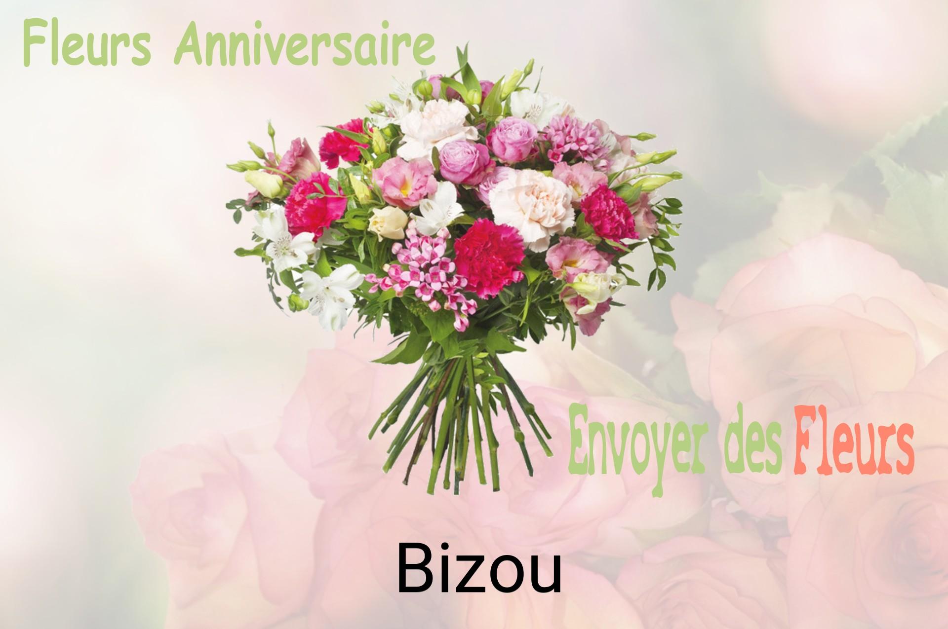 Bouquet de fleurs d’anniversaire livré à Bizou
